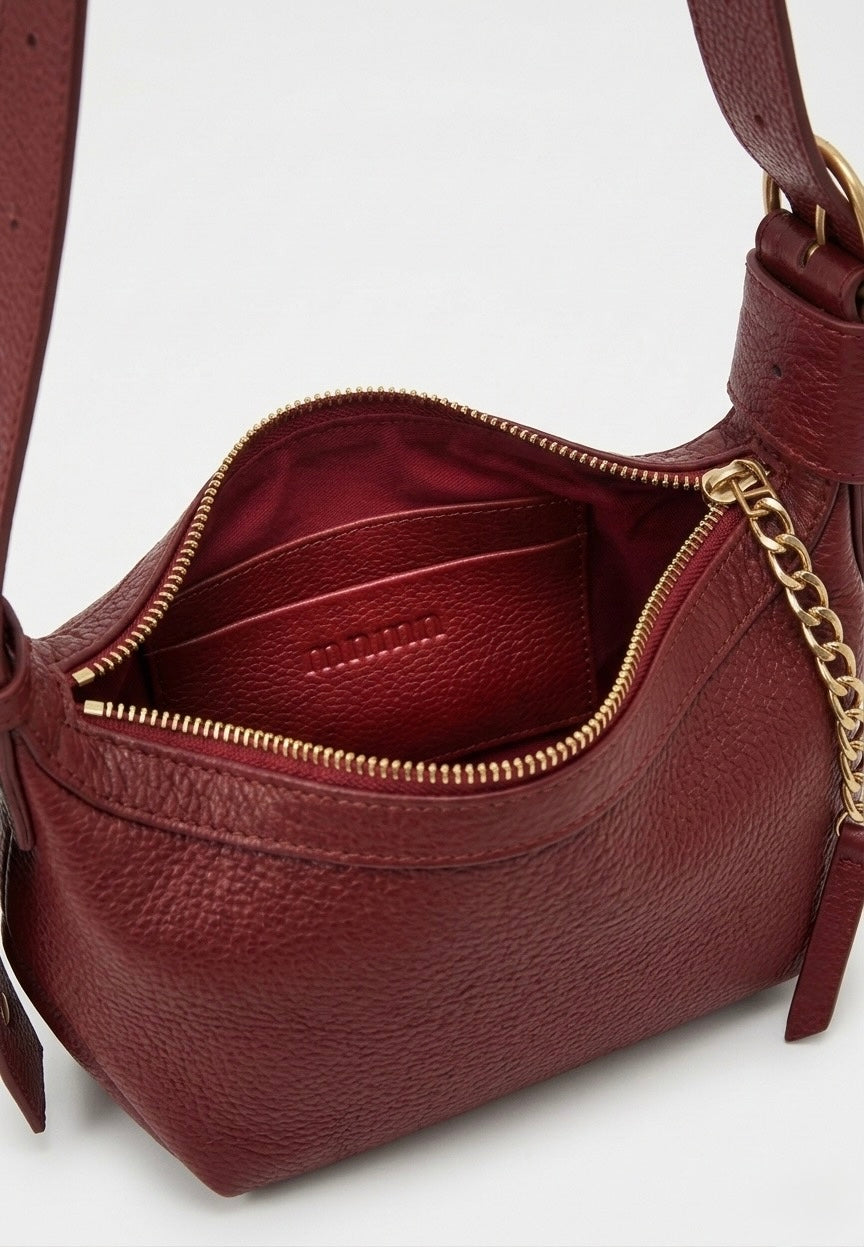 Rimal Crossbody Mini Bag - Burgundy